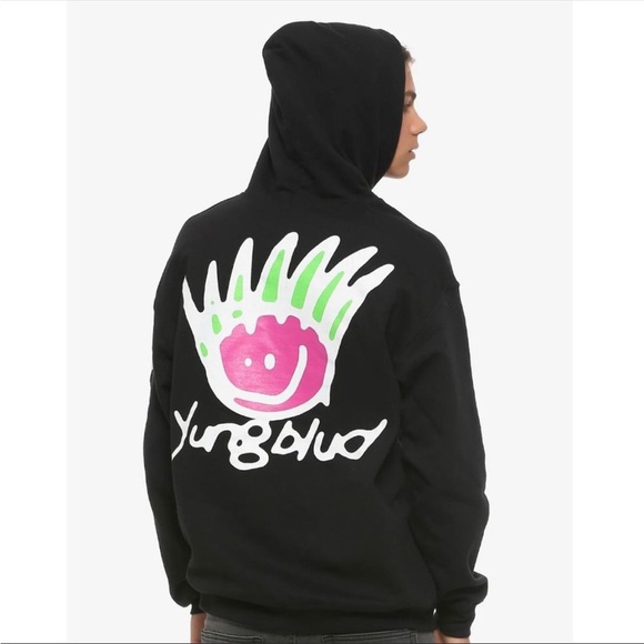 Yungblud Other - Yungblud Be Fookin Happy Rap Hoodie size small